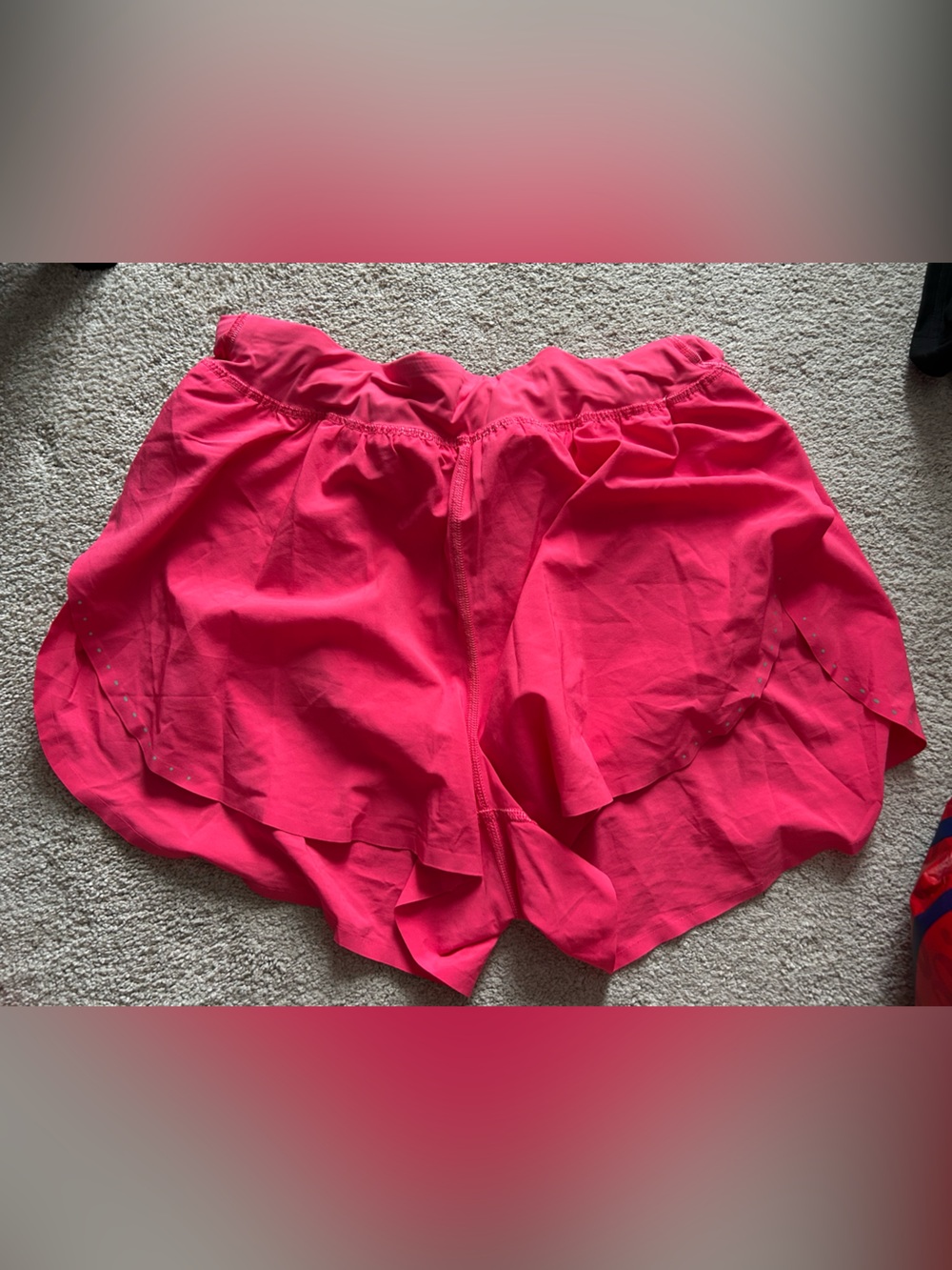 Pink lululemon find your pace shorts